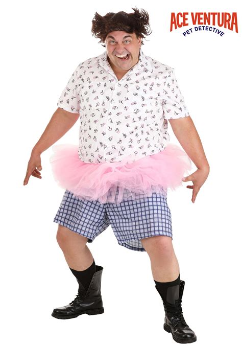 Adult Ace Ventura Tutu Costume with Wig